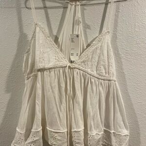 Urban Outfitters White Eyelet Camisole